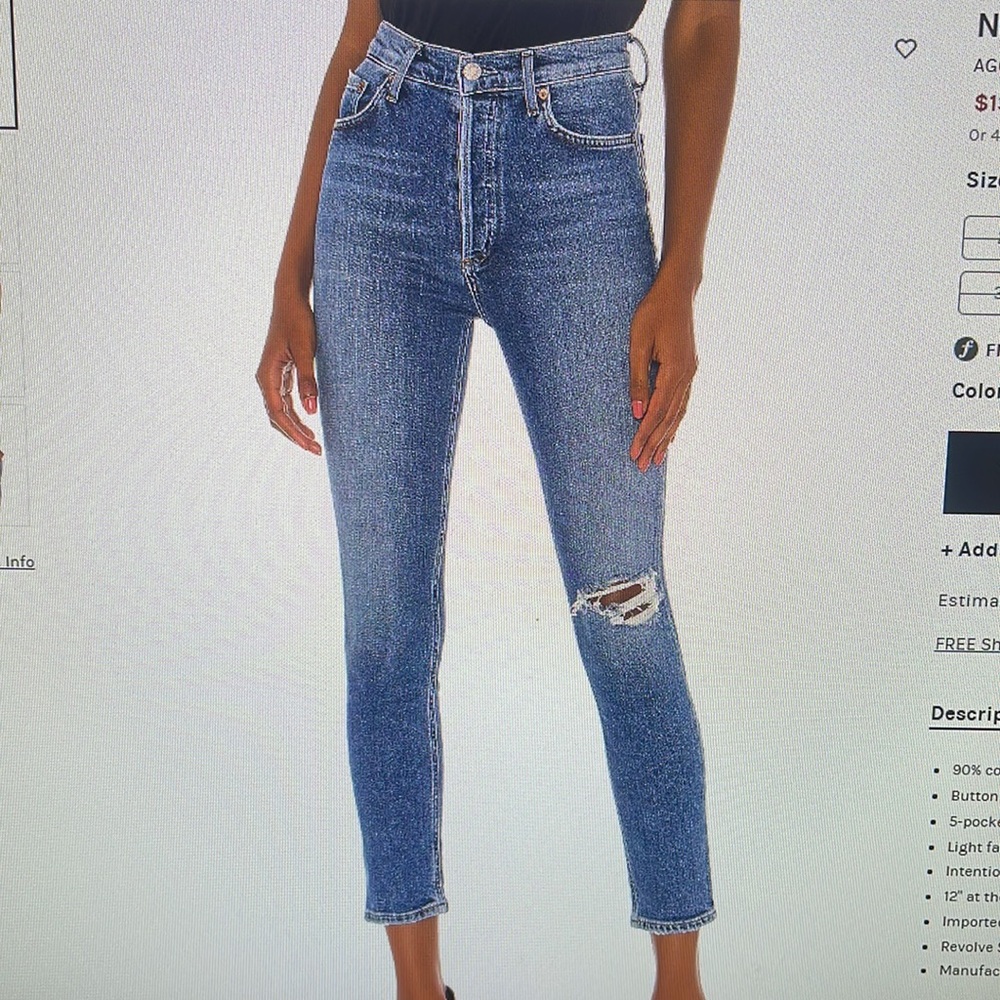 AGOLDE Nico High Rise Slim
